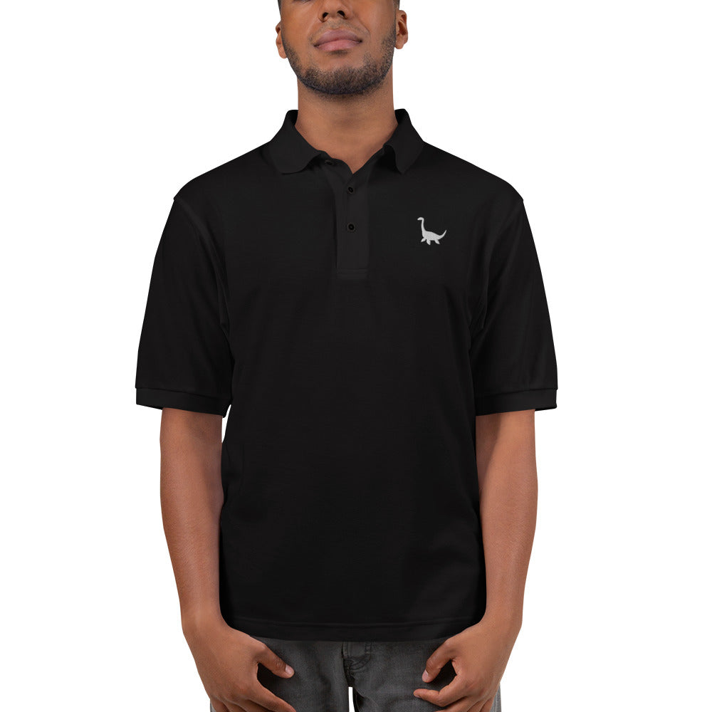 Polo Brodé logo blanc