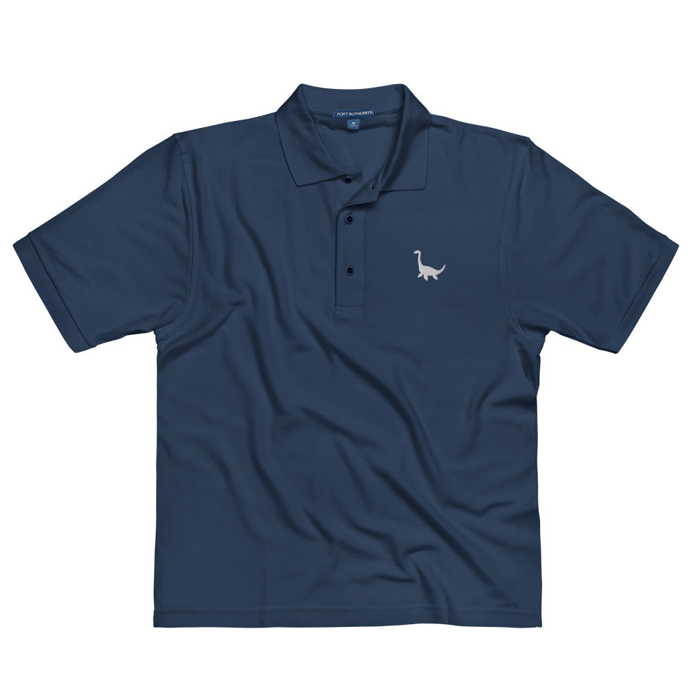 Polo Brodé logo blanc