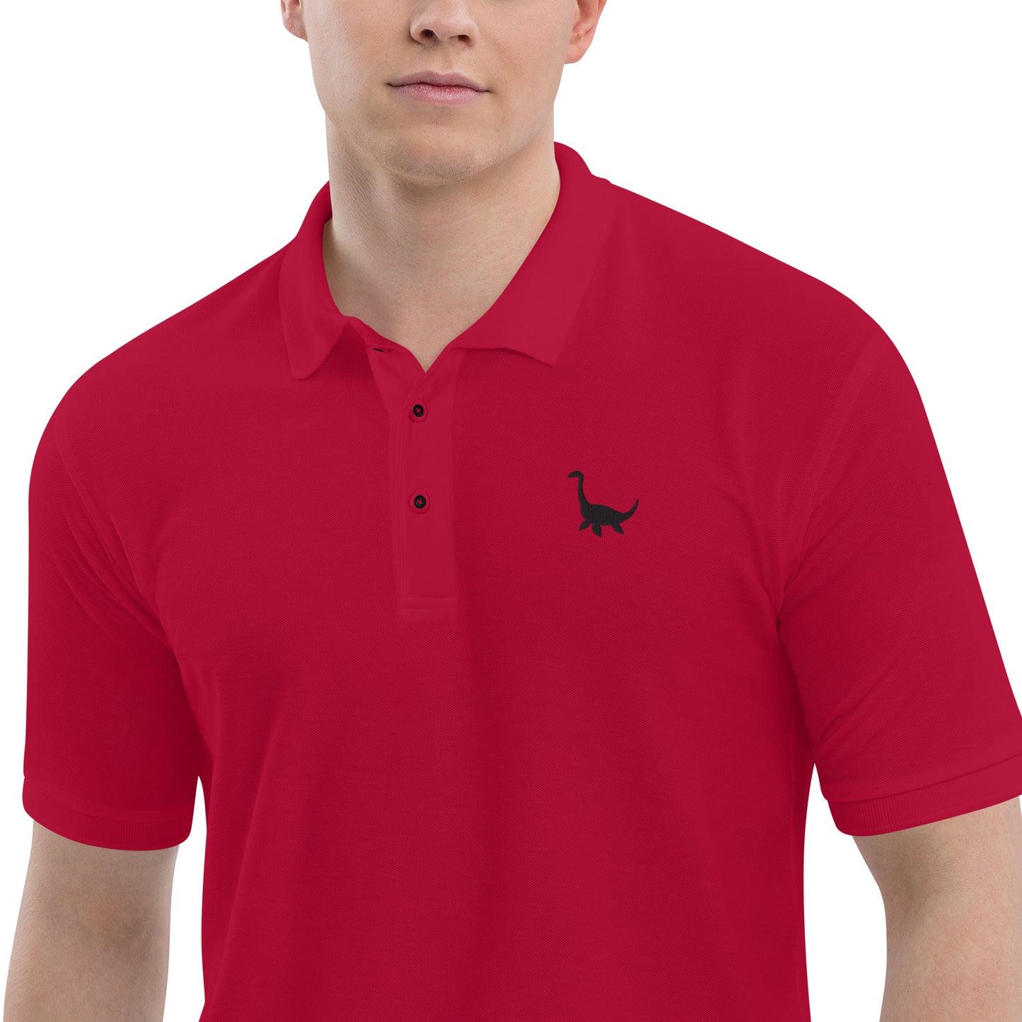 Polo Brodé logo marine