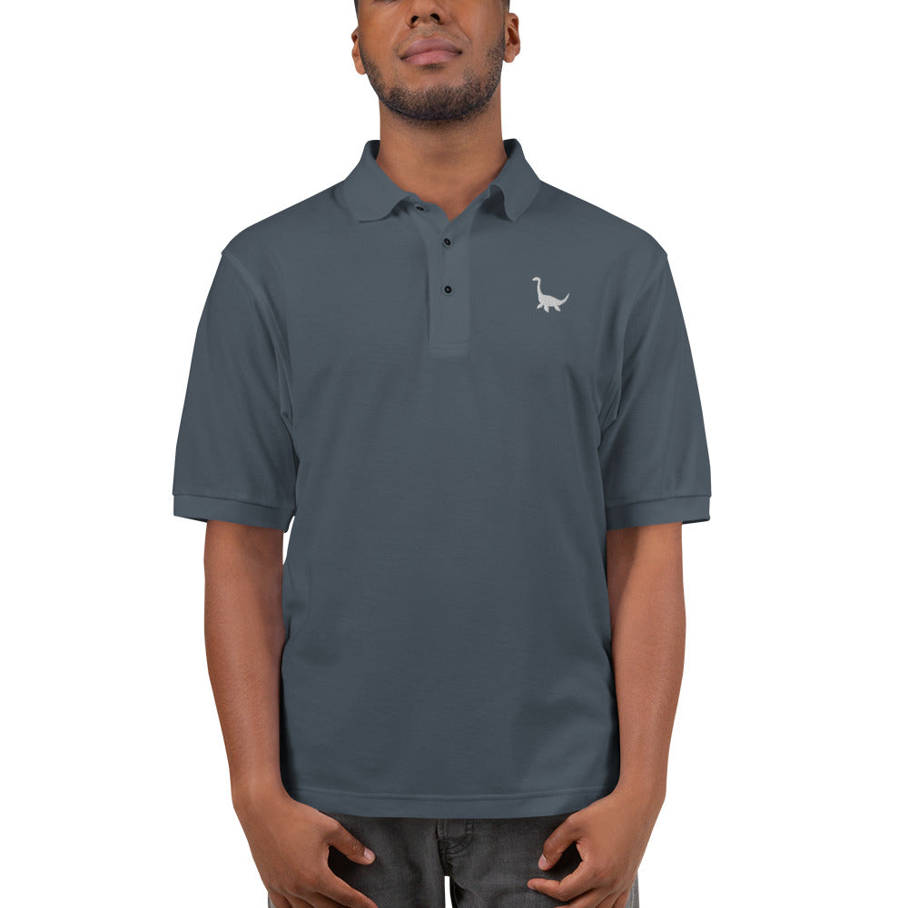 Polo Brodé logo blanc