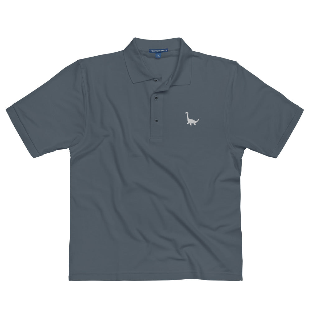 Polo Brodé logo blanc